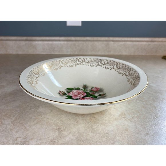 Georgian China 22KT Gold Tudor Rose  Vintage Bowl - Picture 3 of 8